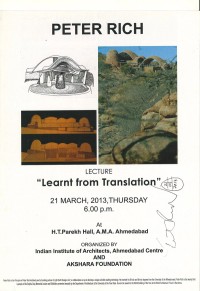 Peter Rich 2013 poster