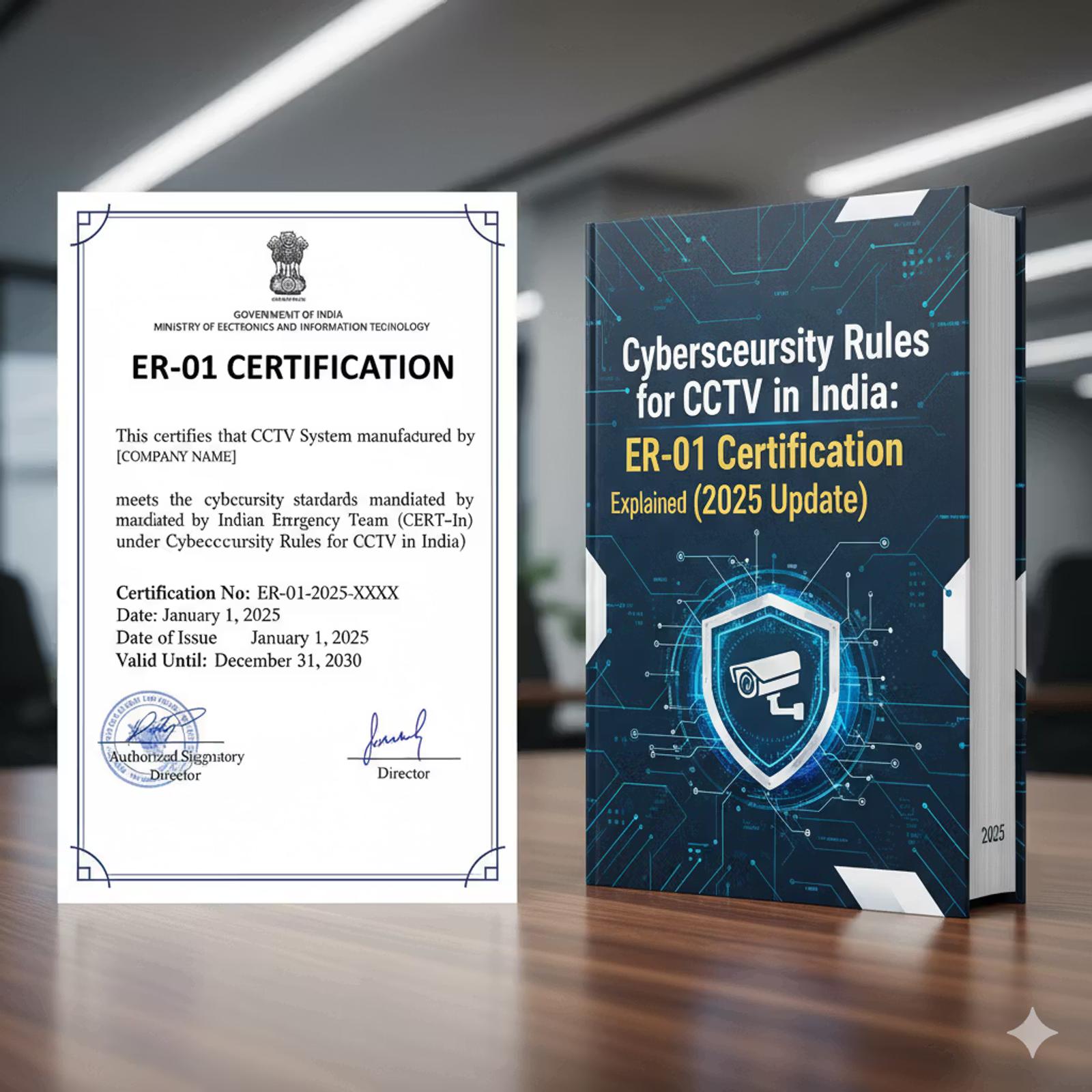 Cybersecurity Rules for CCTV in India: ER-01 Certification Explained (2025 Update)