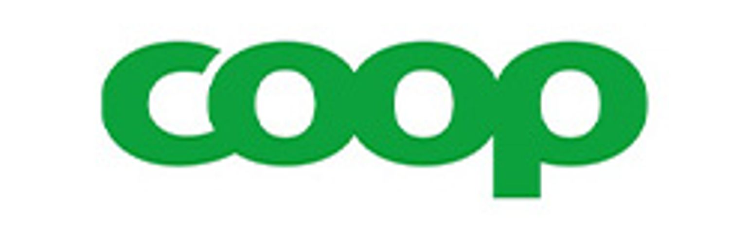coop-logotypen är grön och vit på en vit bakgrund