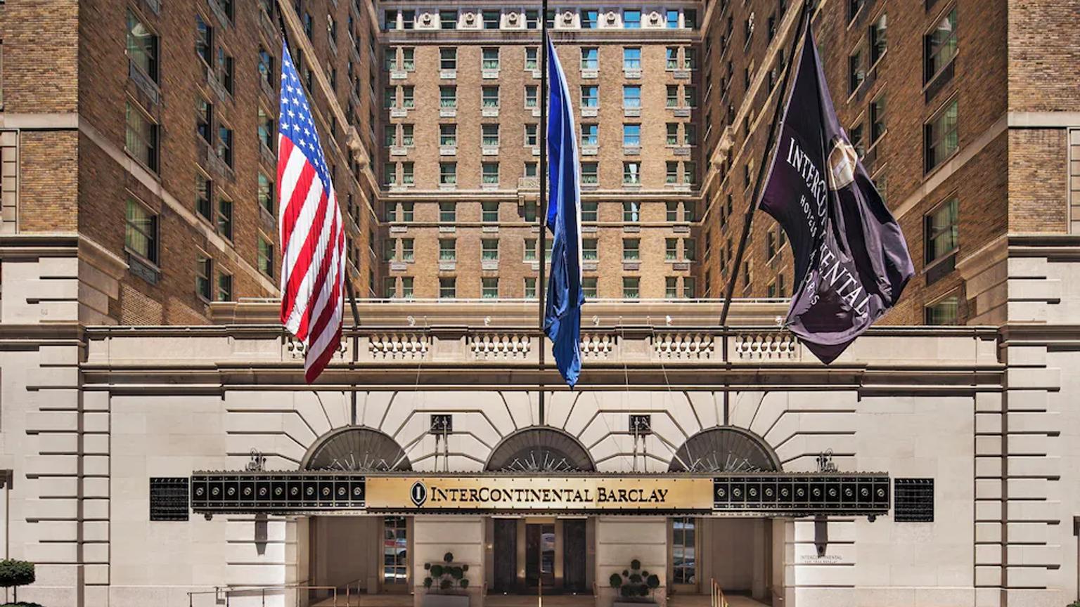 inngangen til intercontinental barclay hotel i new york city