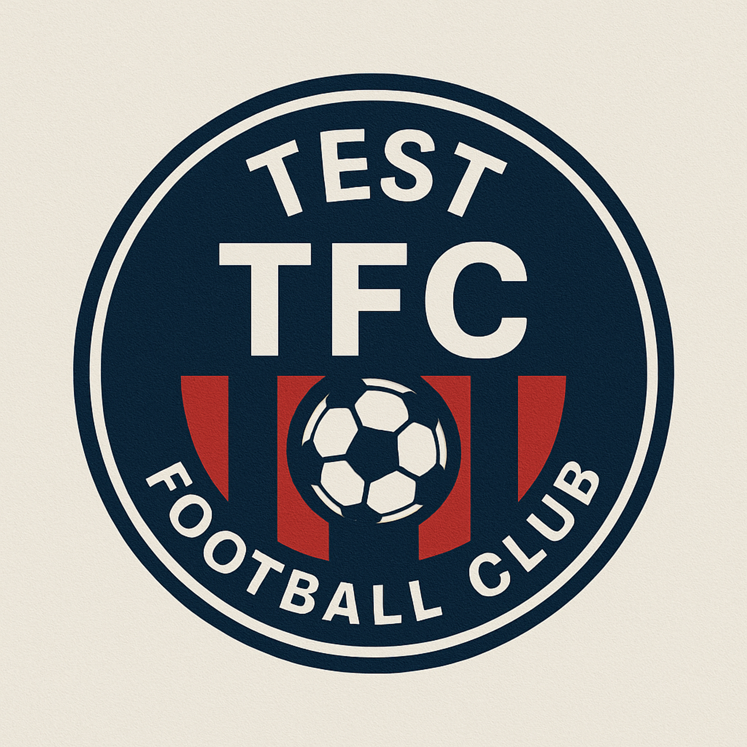 A picture of test football club logo
