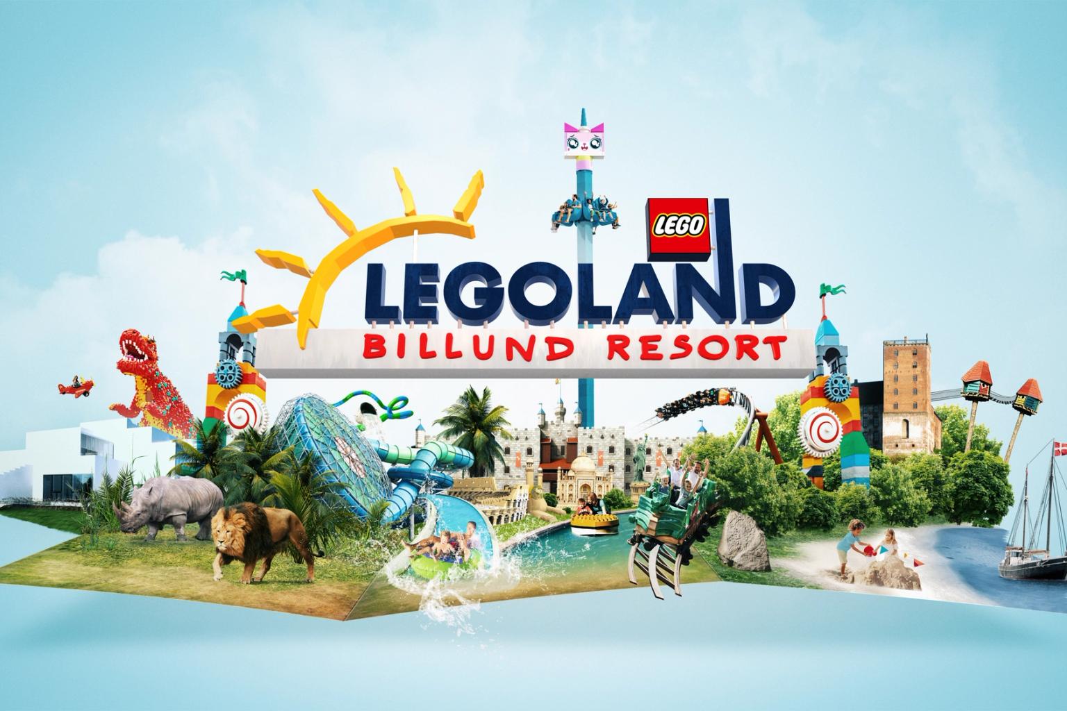 legoland billlund resort är en nöjespark med många åkturer.
