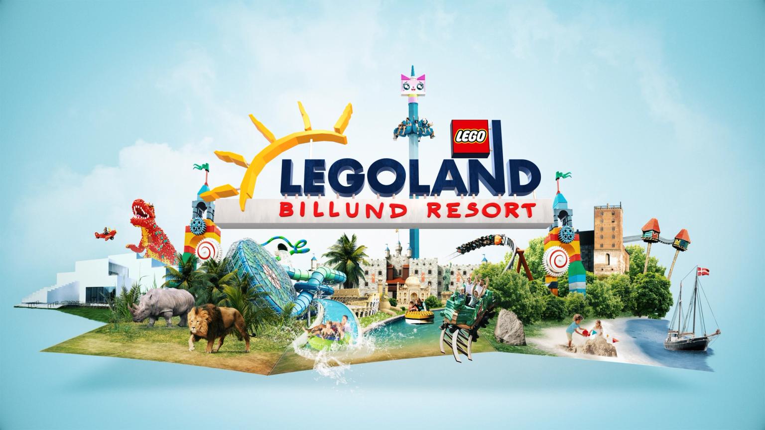 legoland billlund resort är en nöjespark med många åkturer.