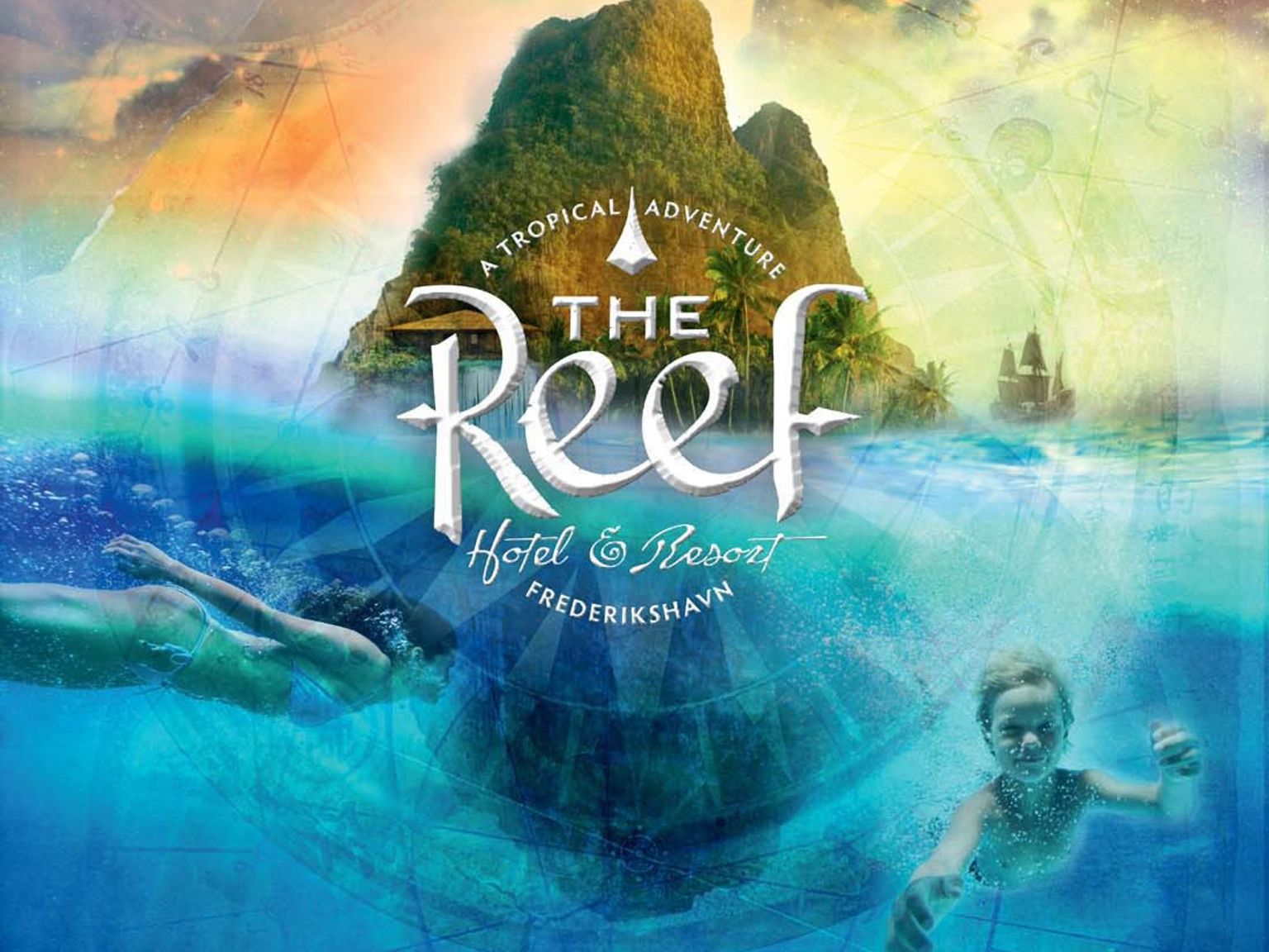 en affisch för Reef Hotel och Resort i Frederikshavn