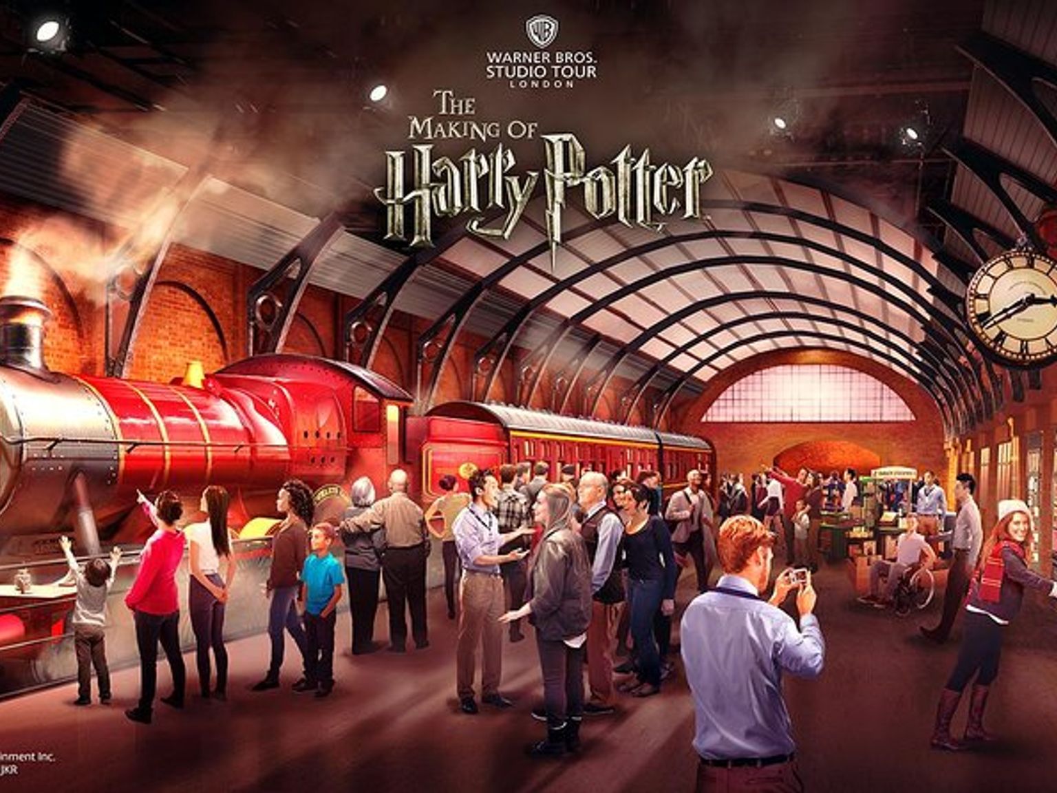 en kunstners inntrykk av skapelsen av Harry Potter.