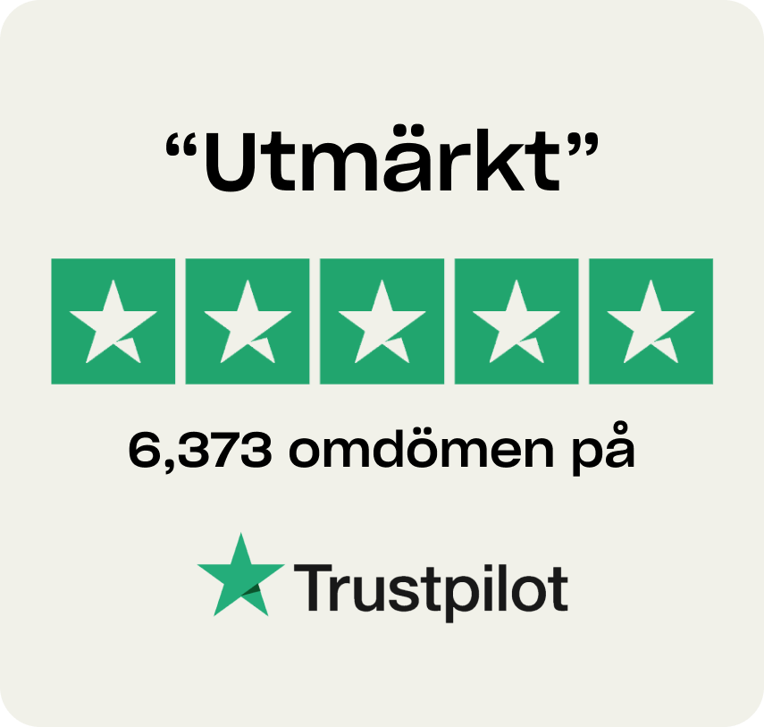 SE Trustpilot rating widget