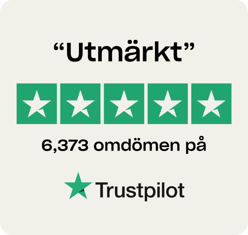 SE Trustpilot rating widget