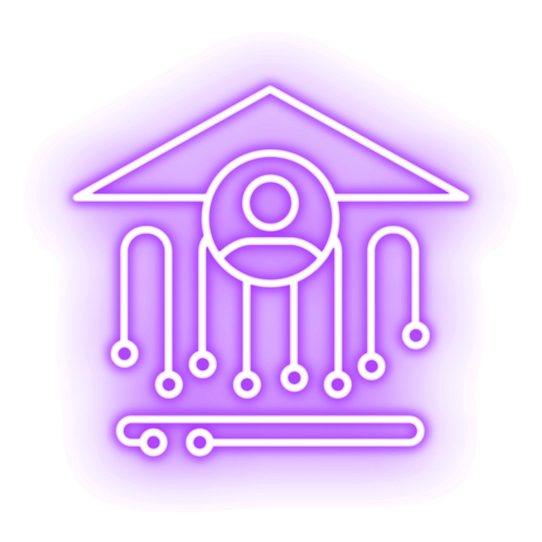 moonrise glow icon bank user person