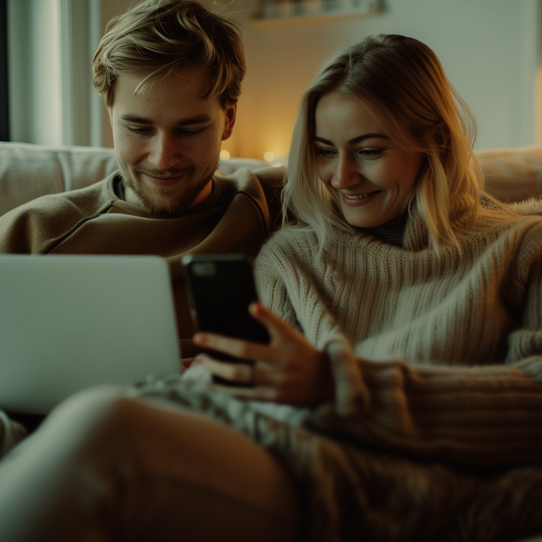 Couple sitting