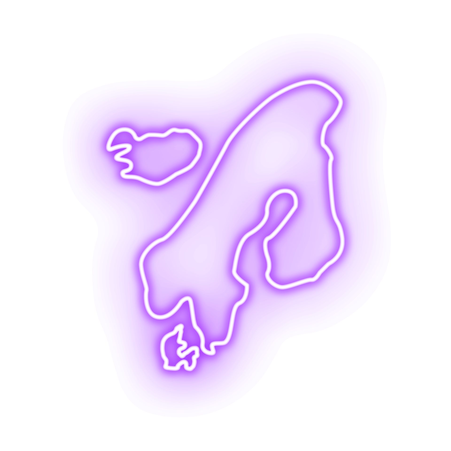 moonrise glow icon scandinavia