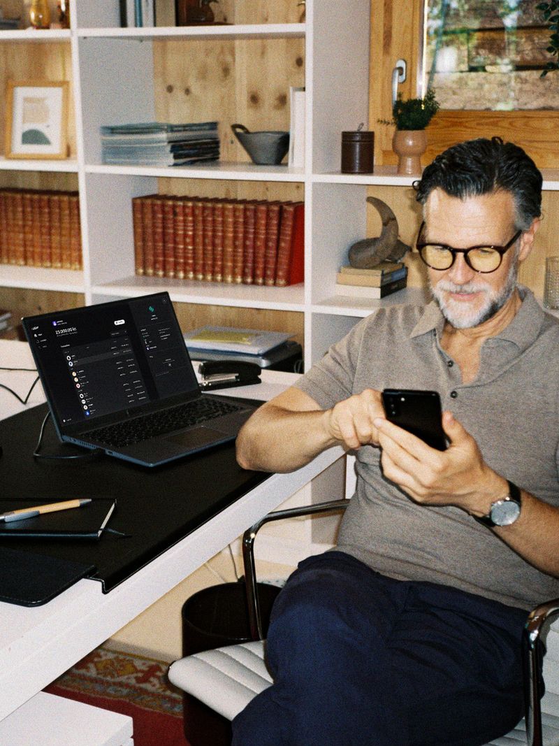 Business man on phone