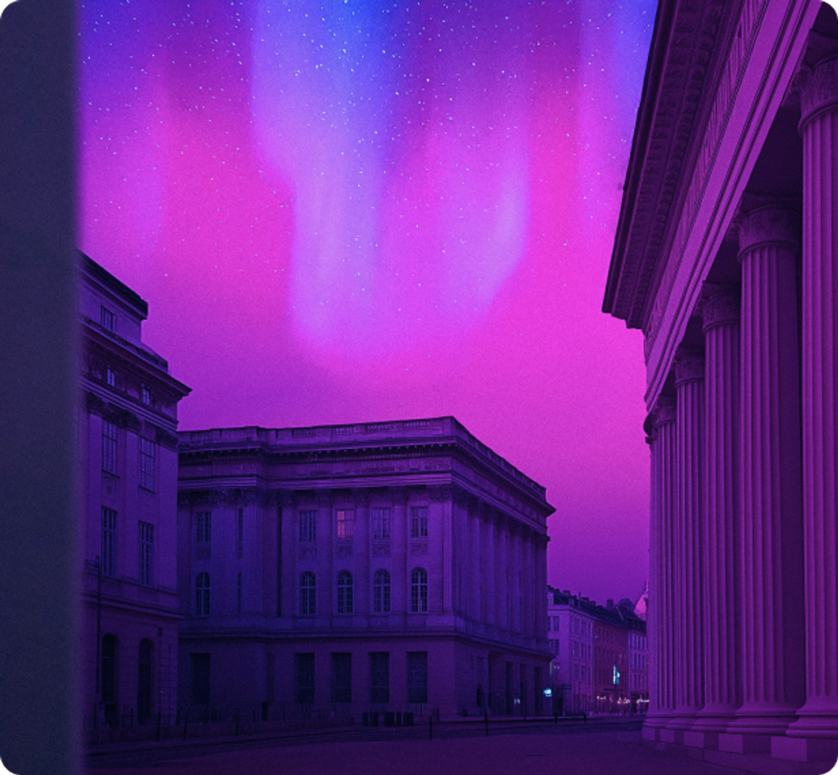 Moonrise bank rounded corner