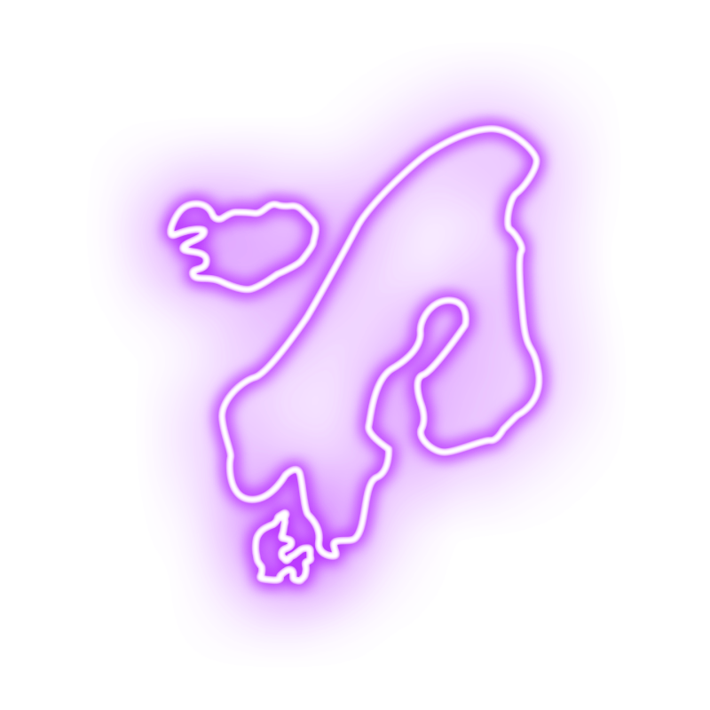 Moonrise icon scandinavia geo