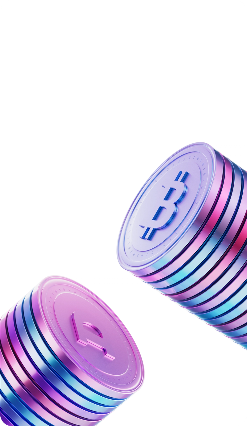 To orange Lunar Visa-kort, hvor det øverste kort er dekoreret med sjove hvide ikoner af et smeltende smiley-ansigt, et lyn og en planet.