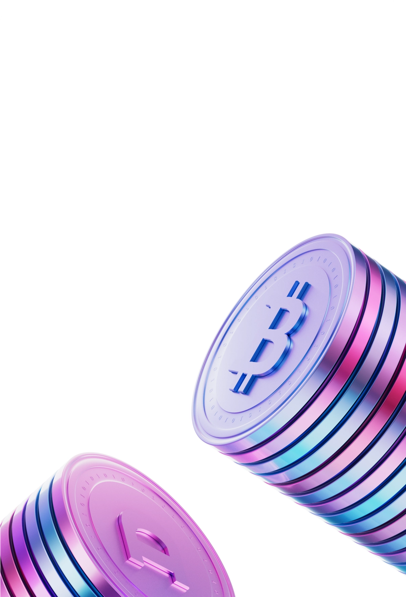 To orange Lunar Visa-kort, hvor det øverste kort er dekoreret med sjove hvide ikoner af et smeltende smiley-ansigt, et lyn og en planet.