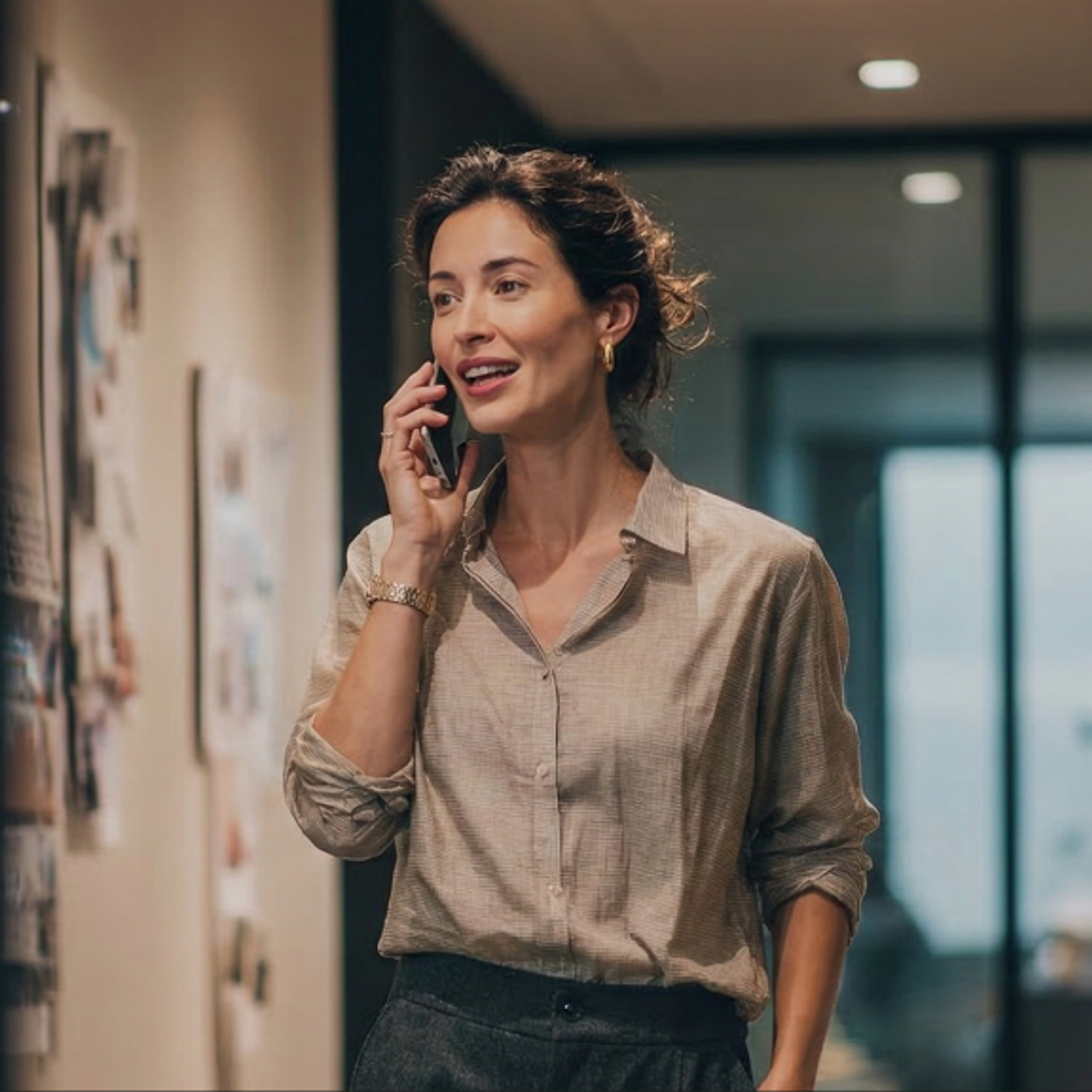 Business woman on phone
