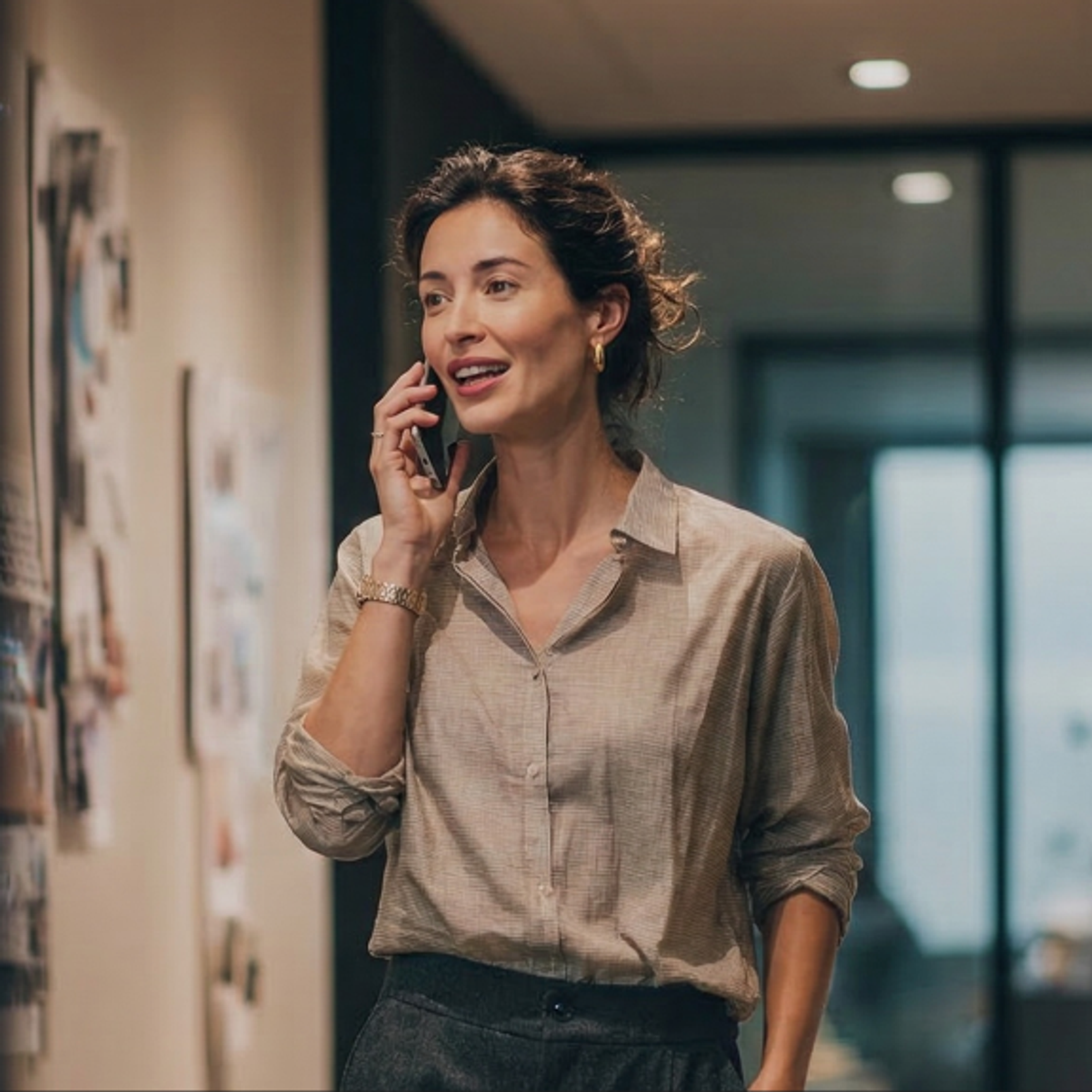 Business woman on phone