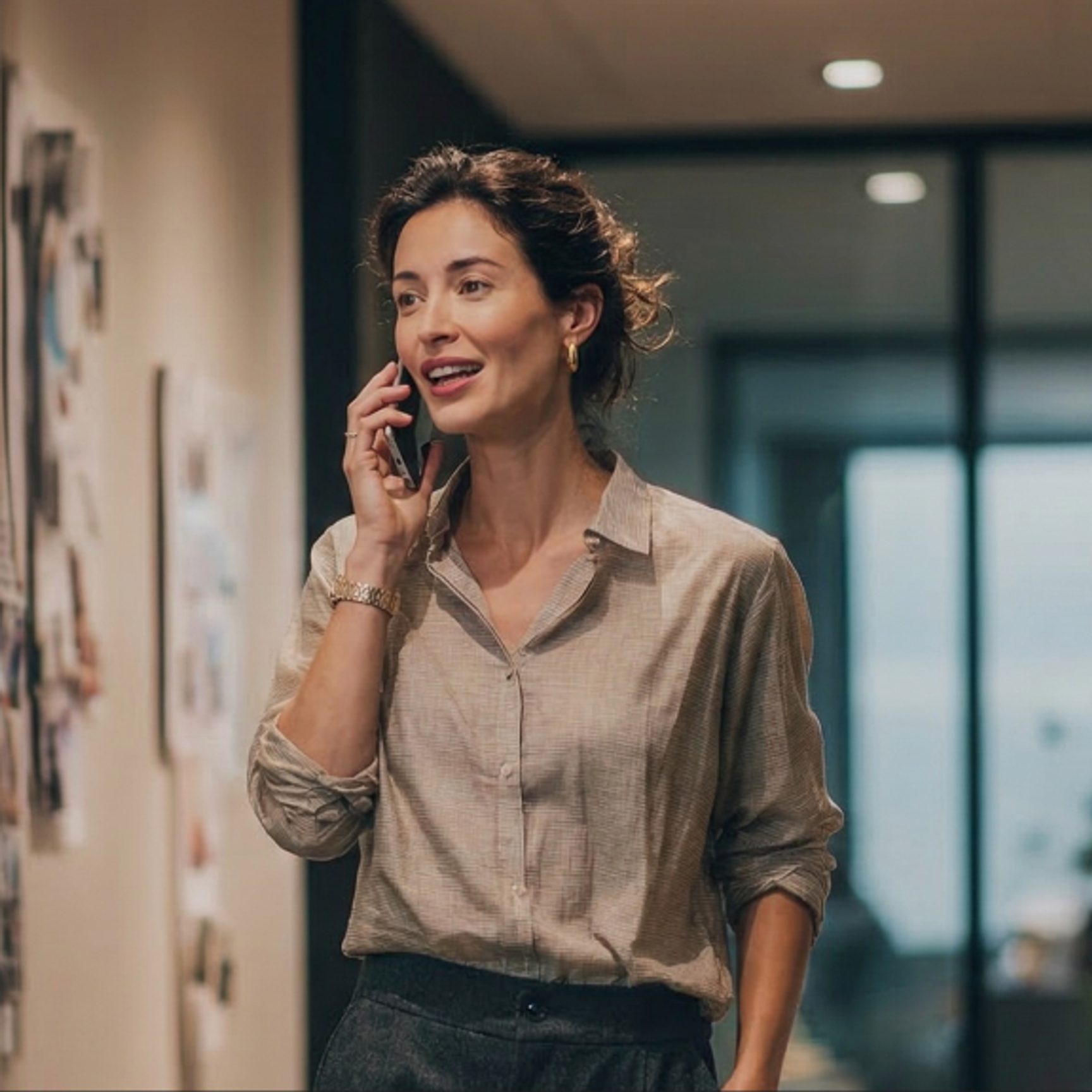 Business woman on phone