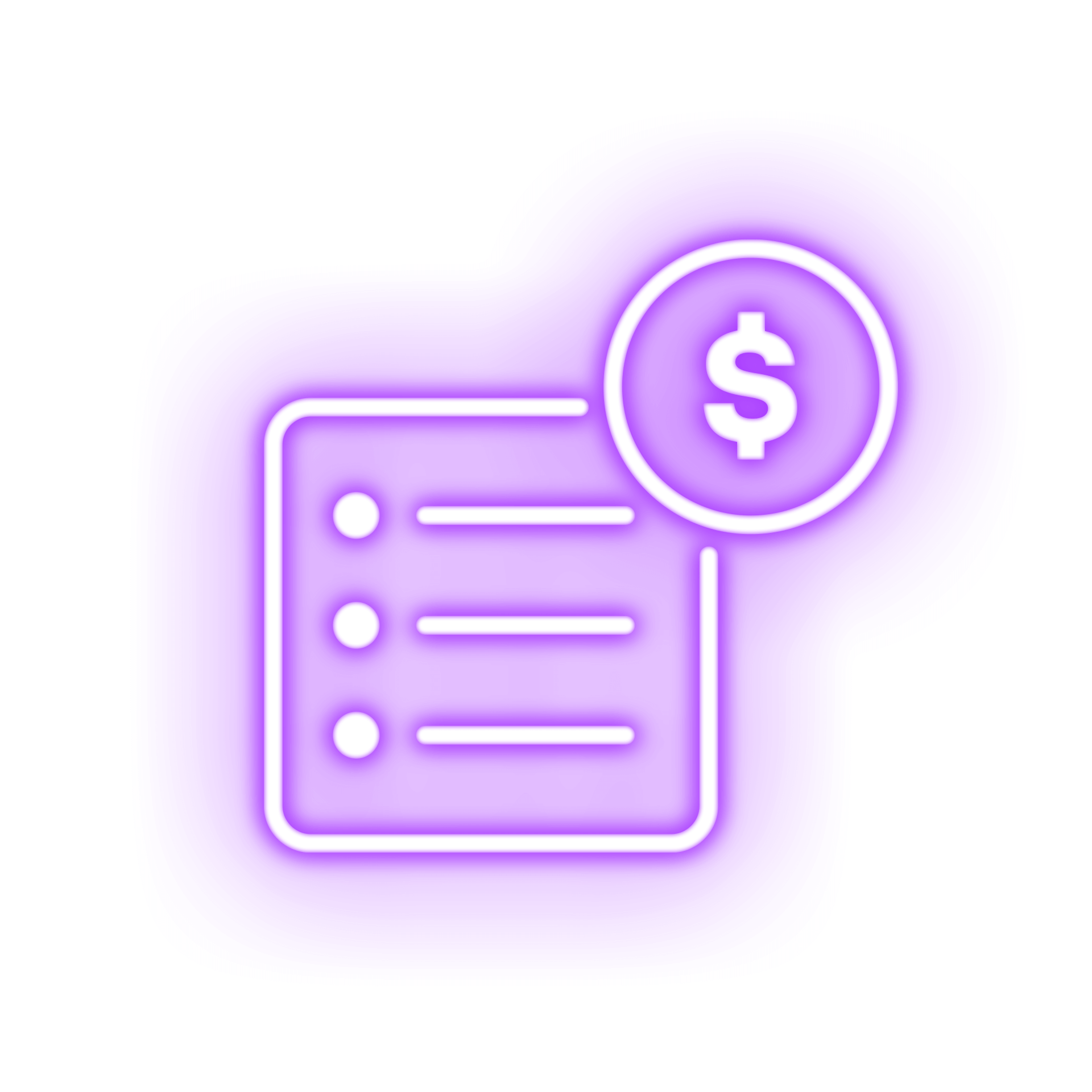 moonrise glow icon list dollar fund