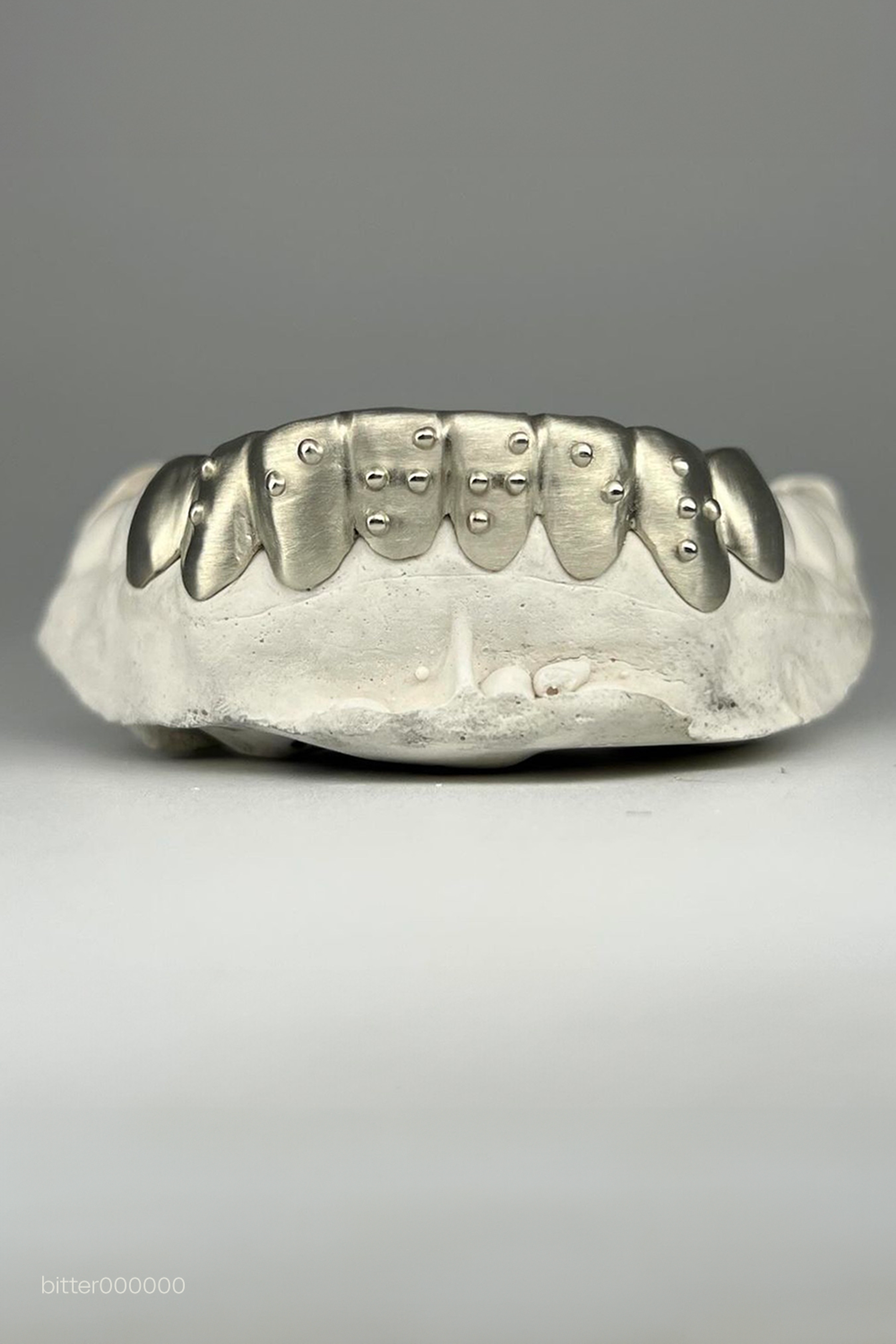 14k white gold Grillz by bitter000000