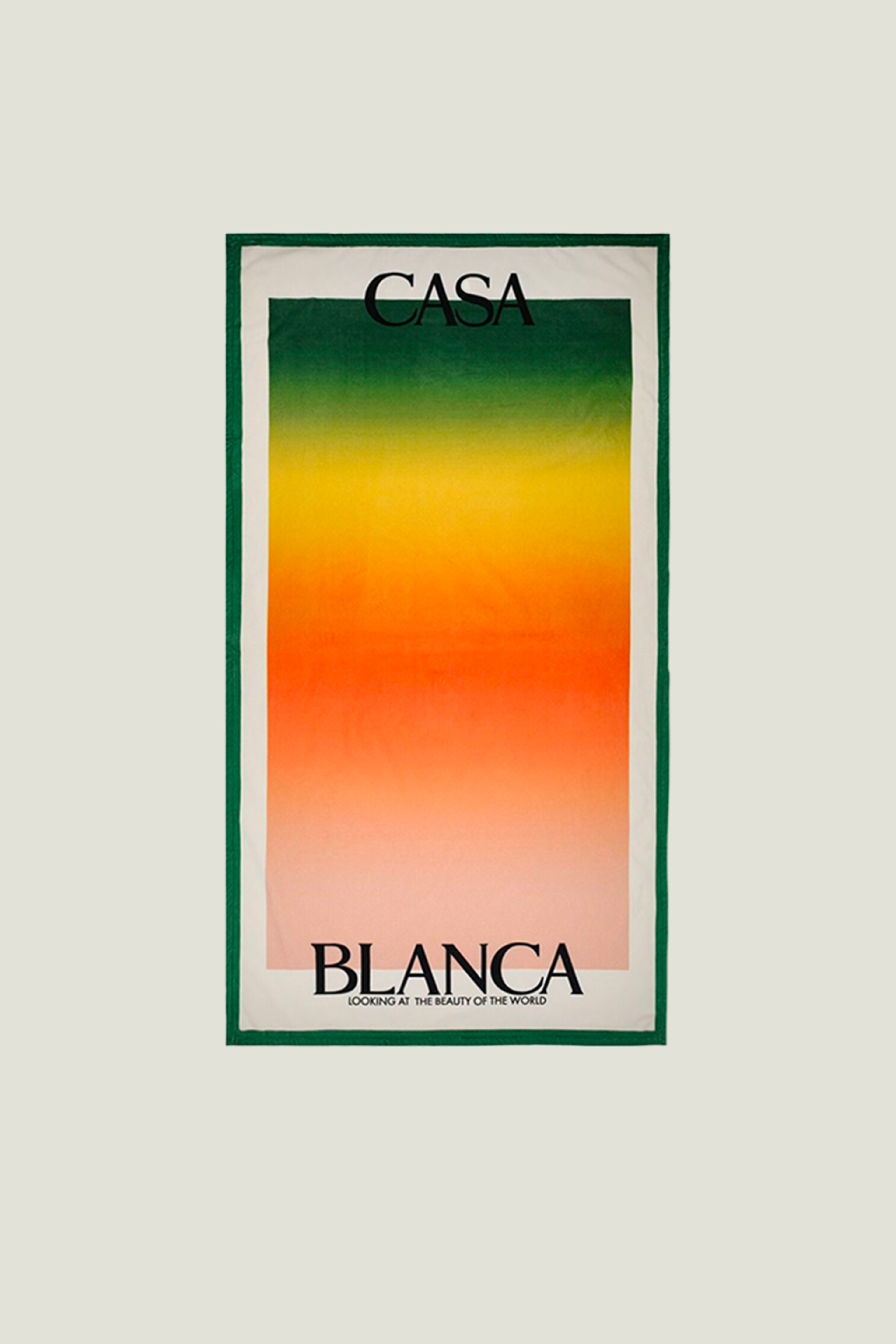 Gradient print cotton beach towel by Casablanca