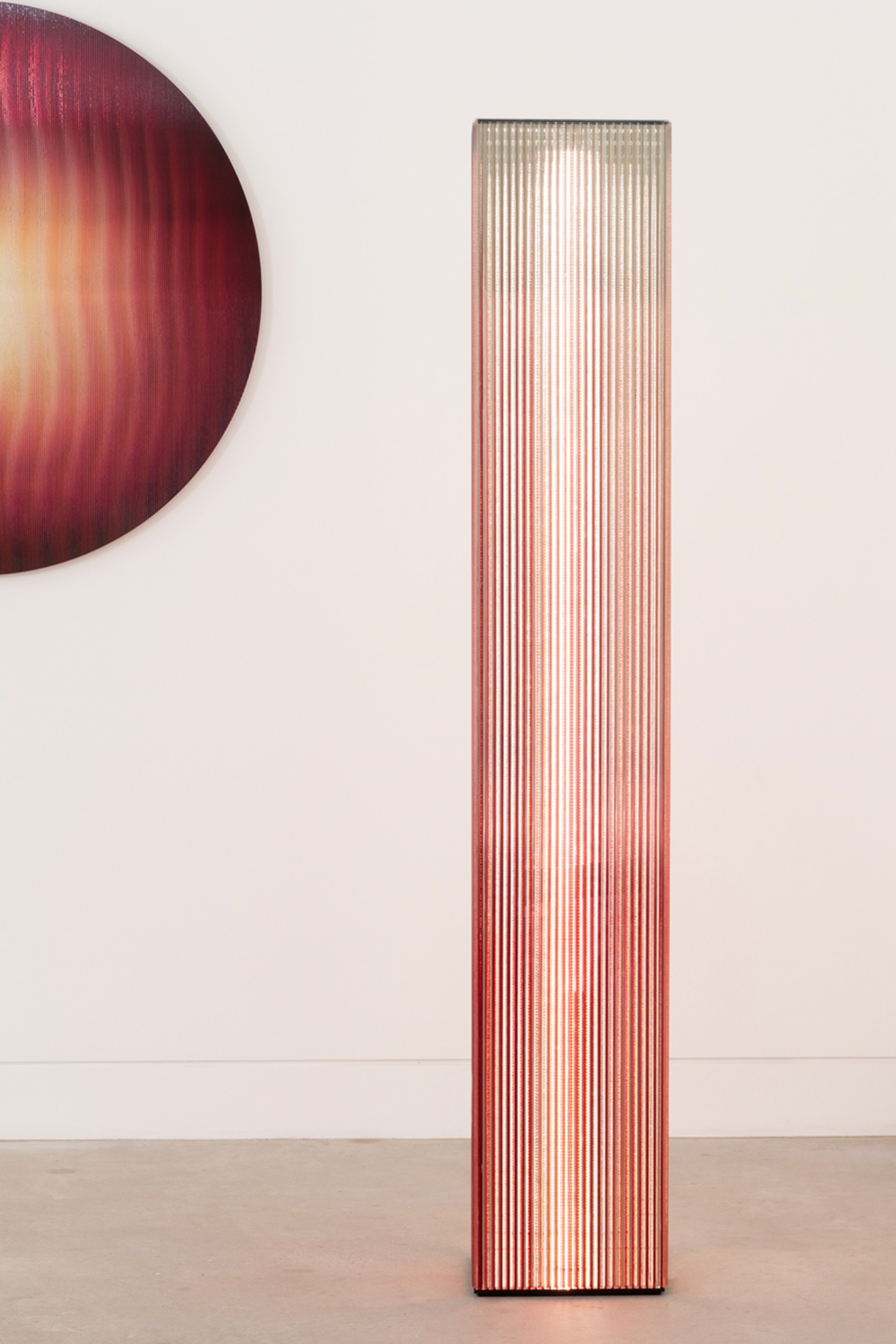 Colour Shift Floor Light Soft Fire Garnet by Rive Roshan 