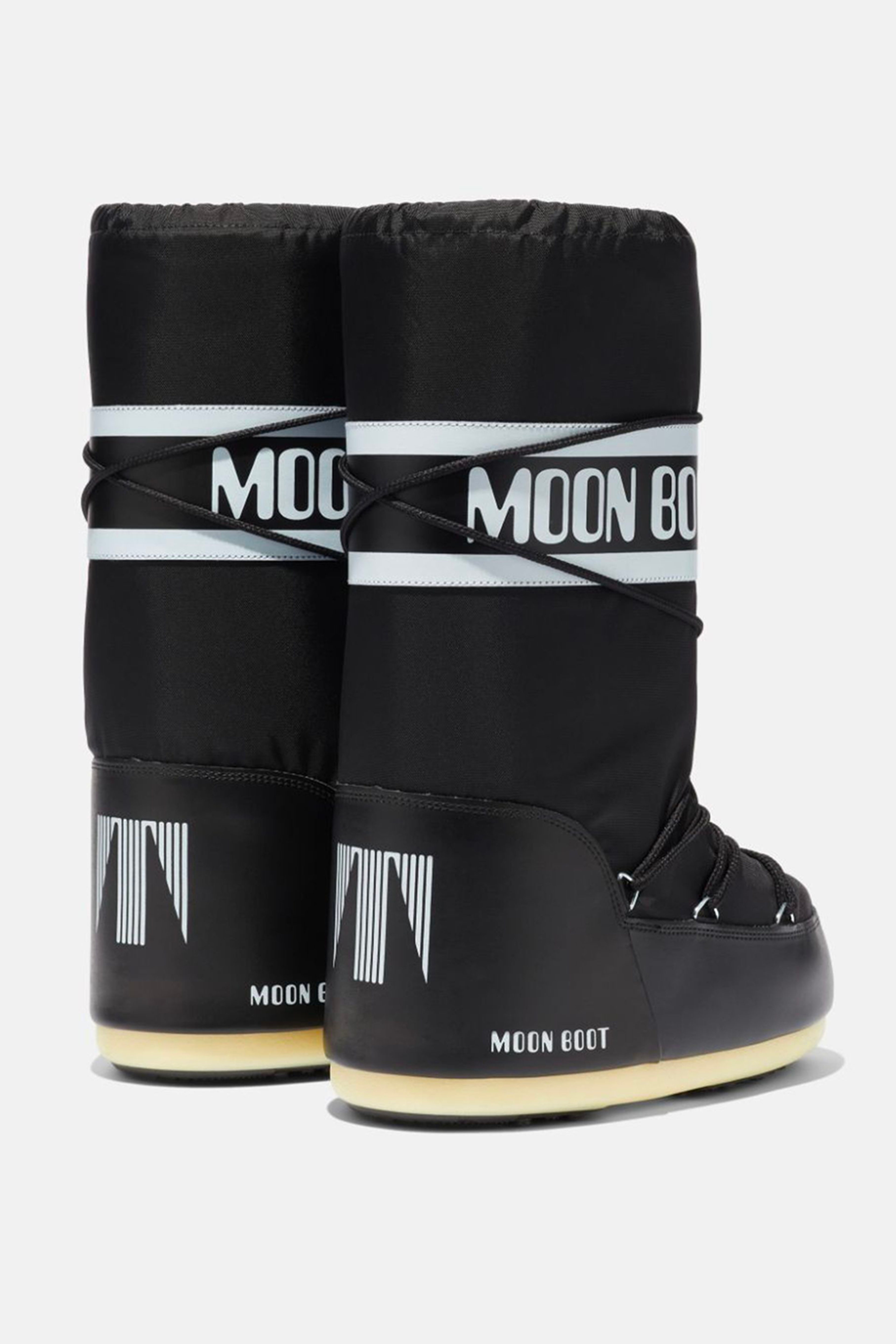 Icon Black Nylon Boots by Moon Boot