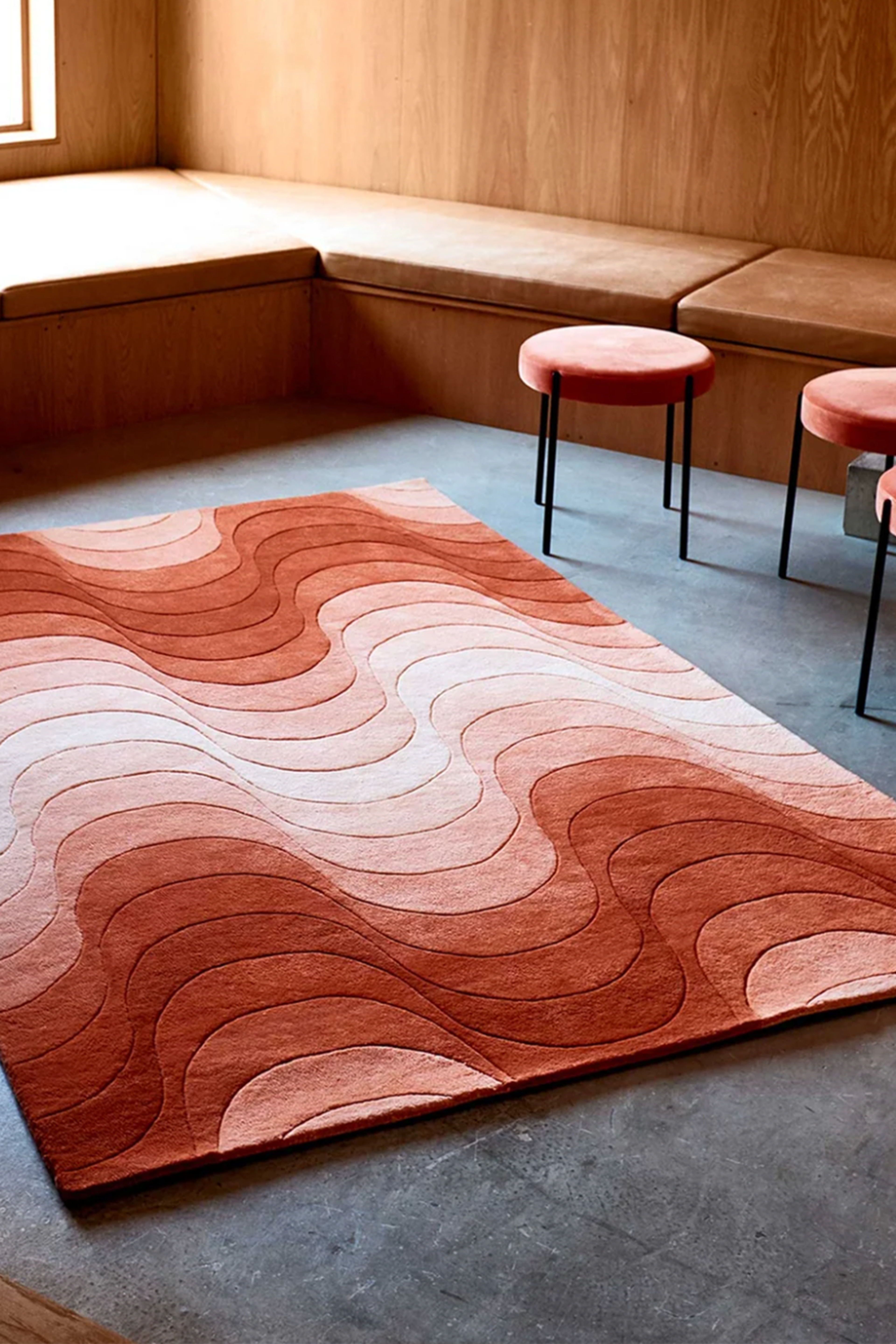 Orange Wave Carpet