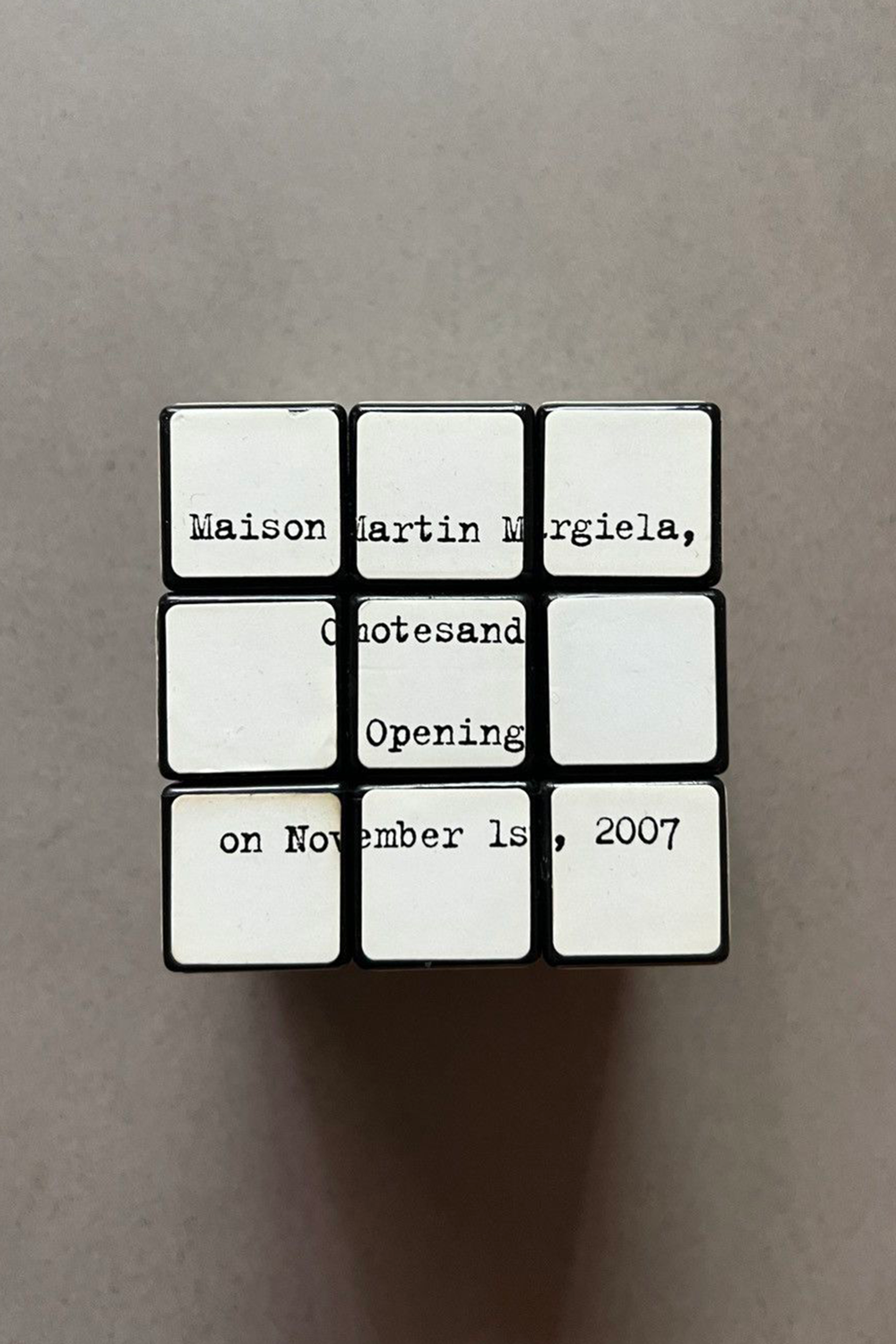 Margiela Rubik's Cube