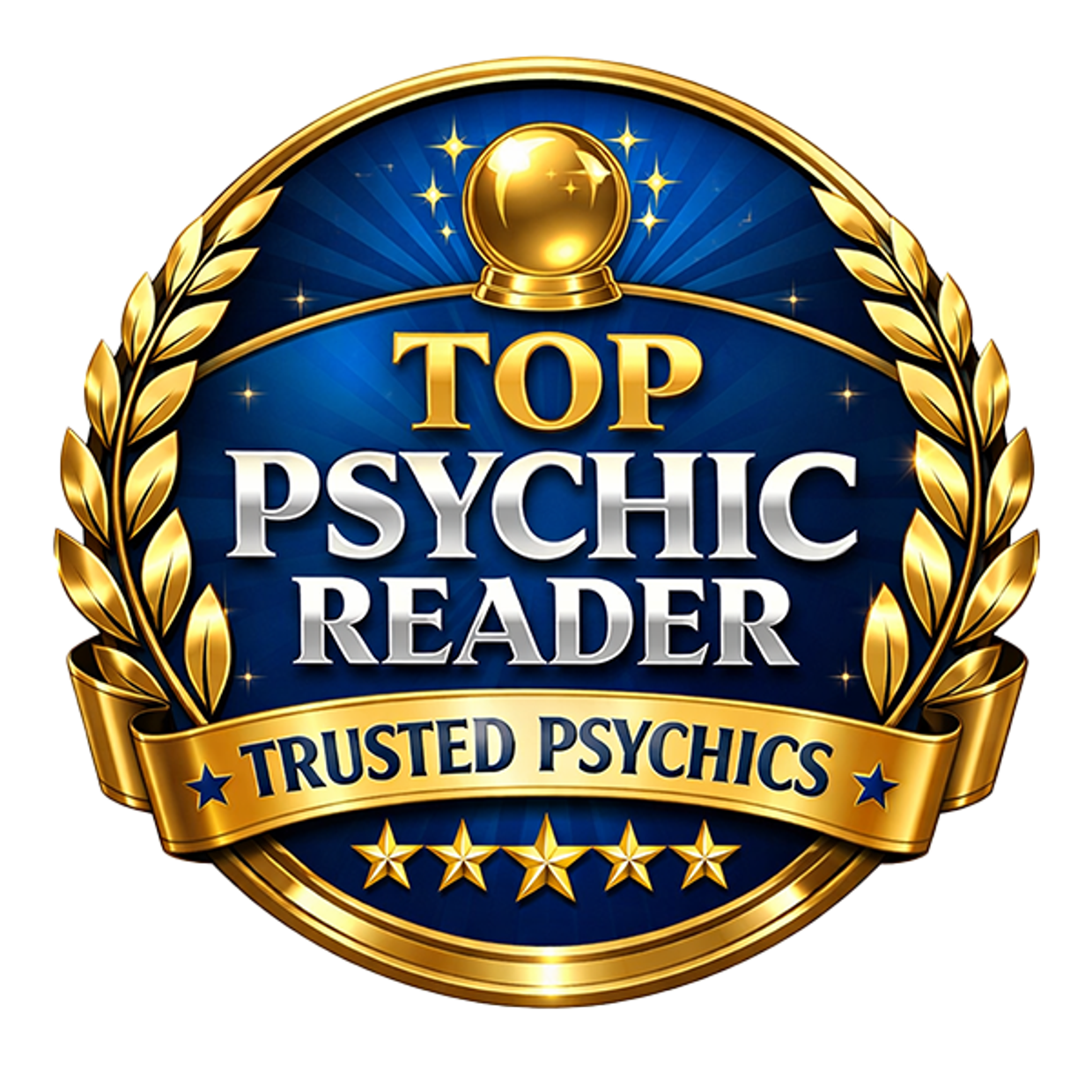 Top Psychic Reader Badge - Trusted Psychics