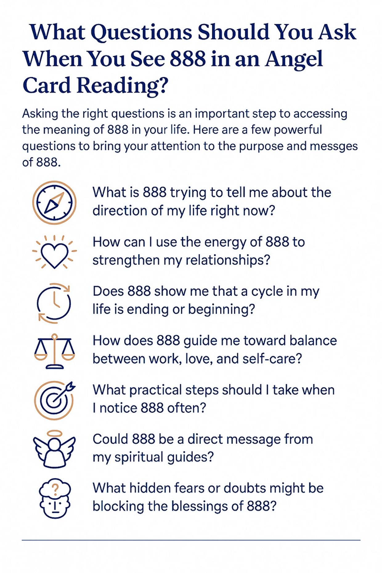 What Is the Meaning of 888 Angel Card Readings? Infographic