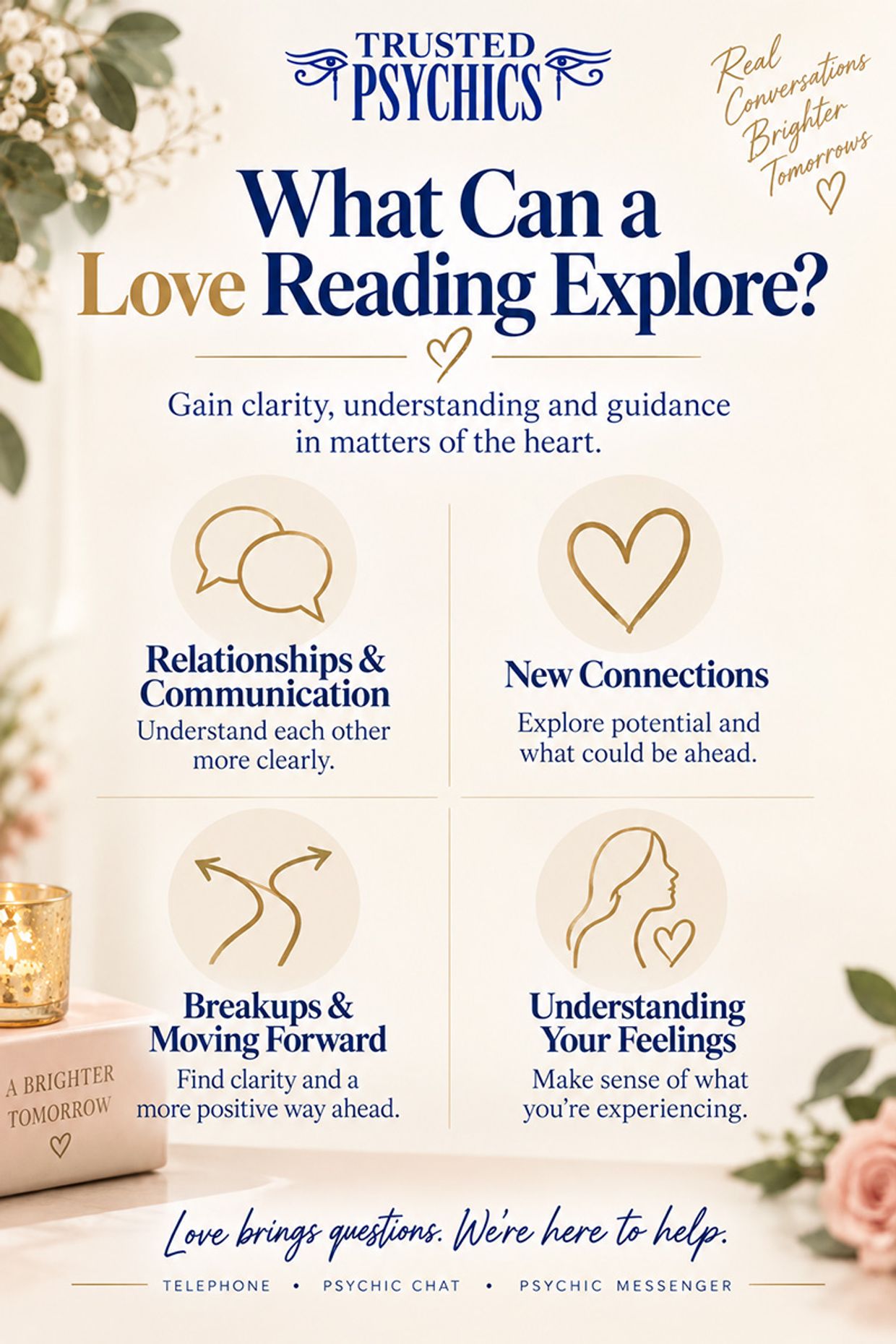 What Can a Psychic Love Reading Explore - Infographic