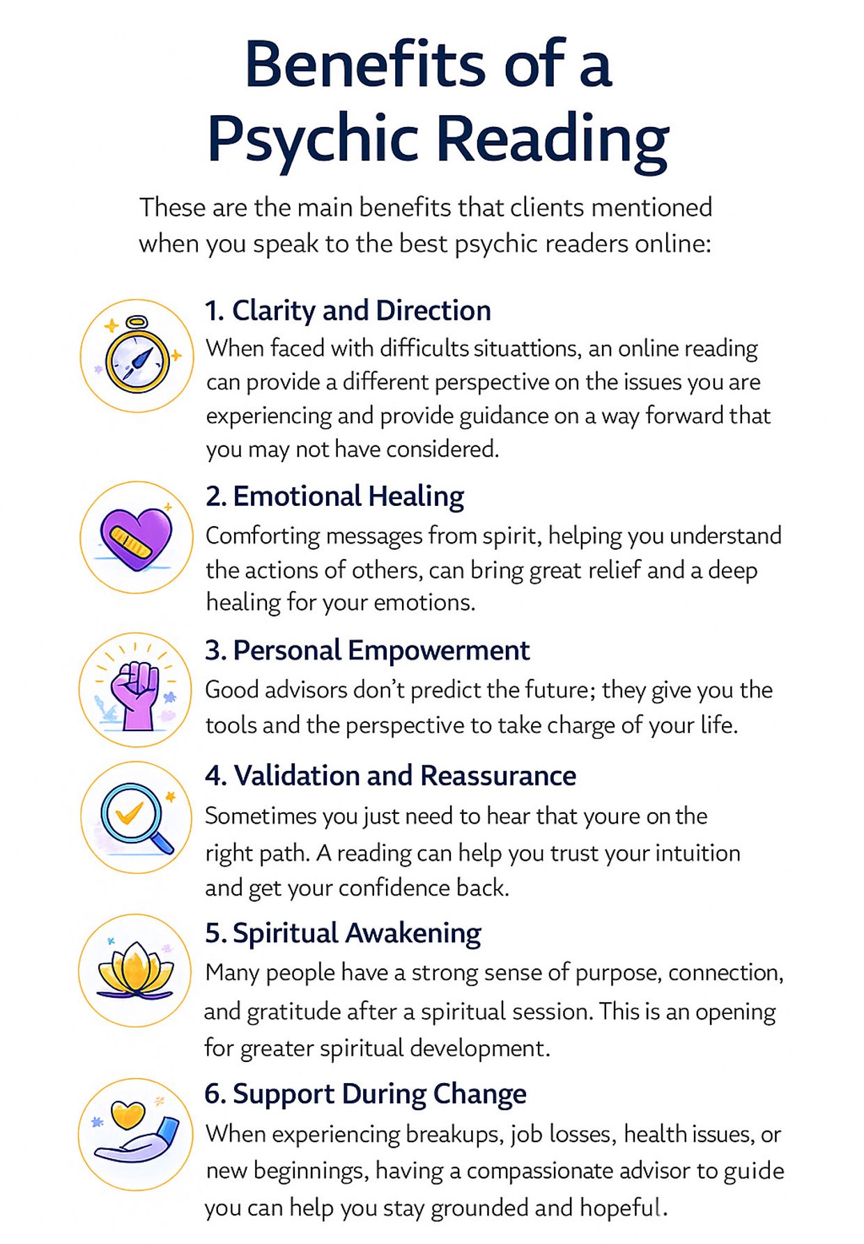 What Can a Psychic Reader Tell You? Infographic