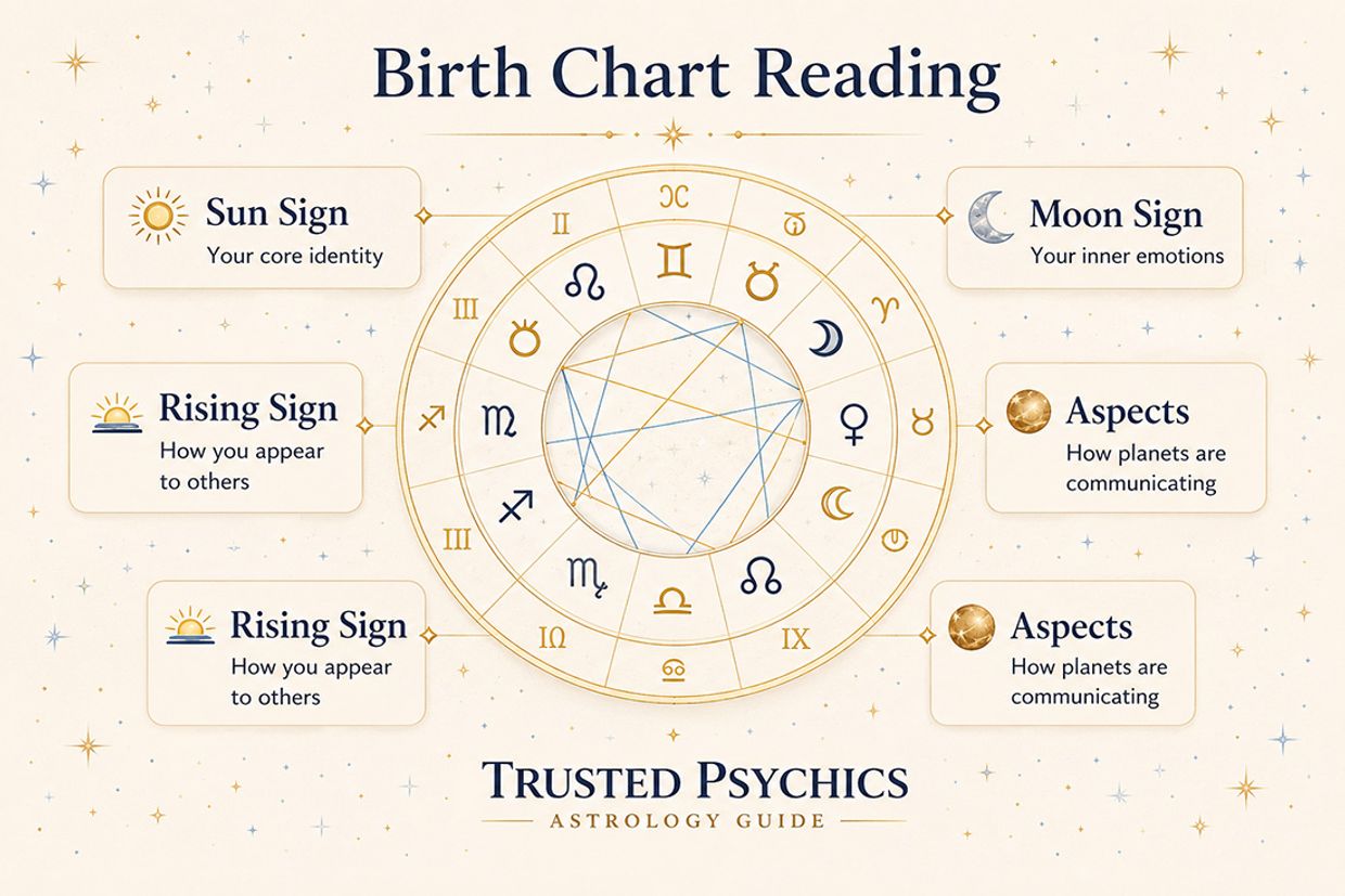 How to Read Your Birth Chart Infographic