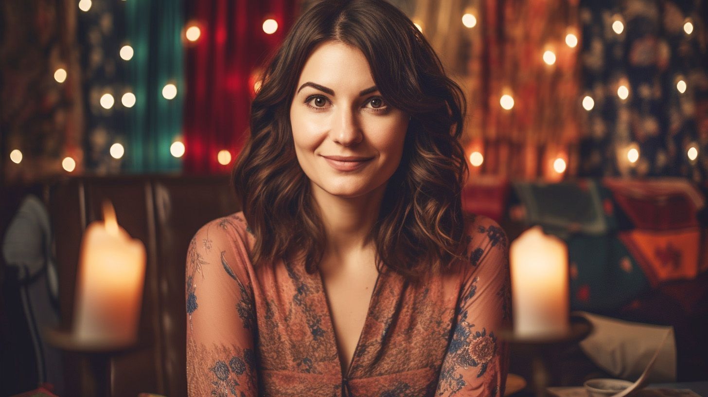 A female clairvoyant reader