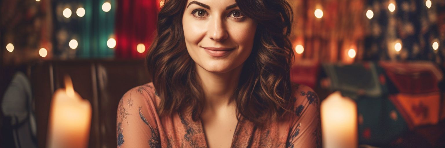 A female clairvoyant reader