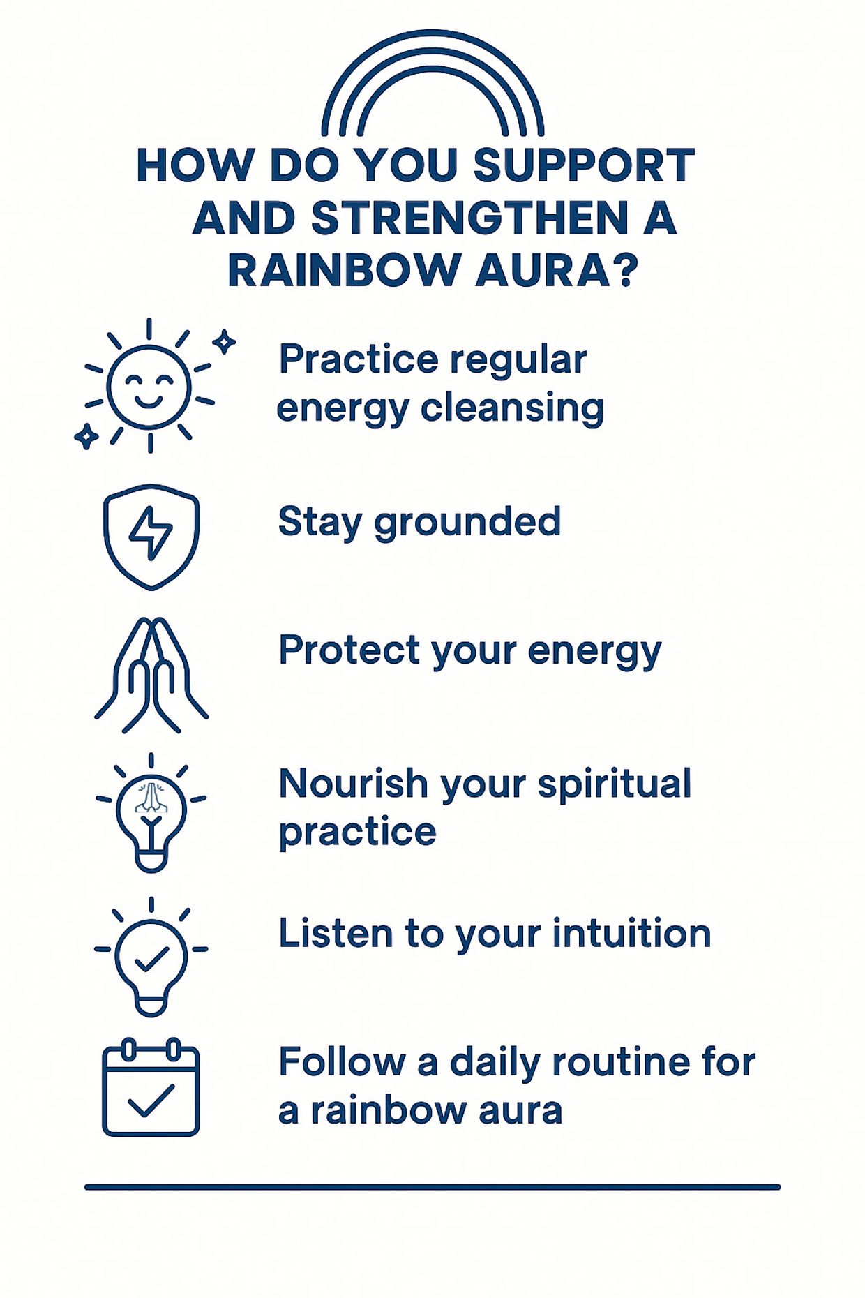 What Does a Rainbow Aura Mean? Infographic