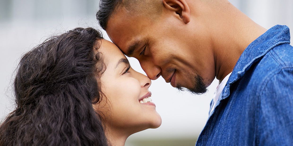 A young couple in love, a soulmate relationship.