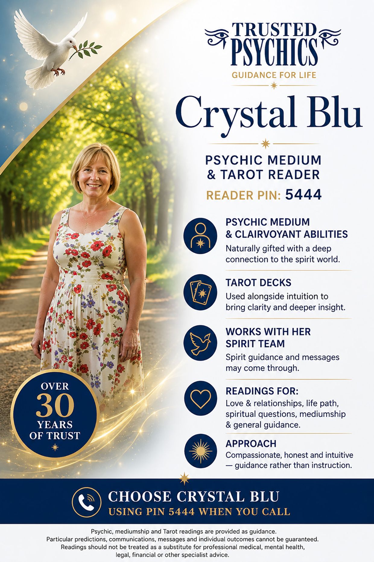 Crystal Blu – Psychic Medium & Tarot Reader | PIN 5444