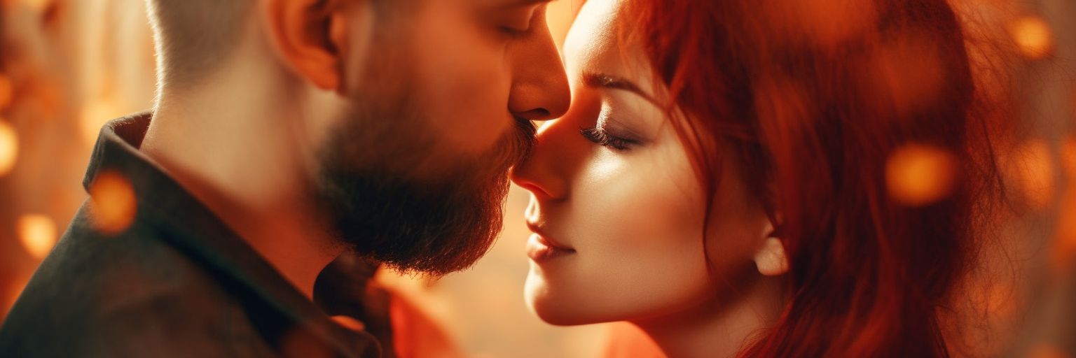 A young couple in love
