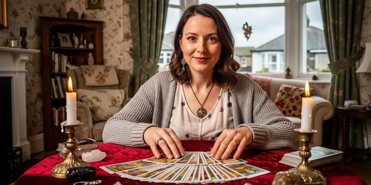 Psychic Love Reading - A British Tarot reader giving a psychic love reading.