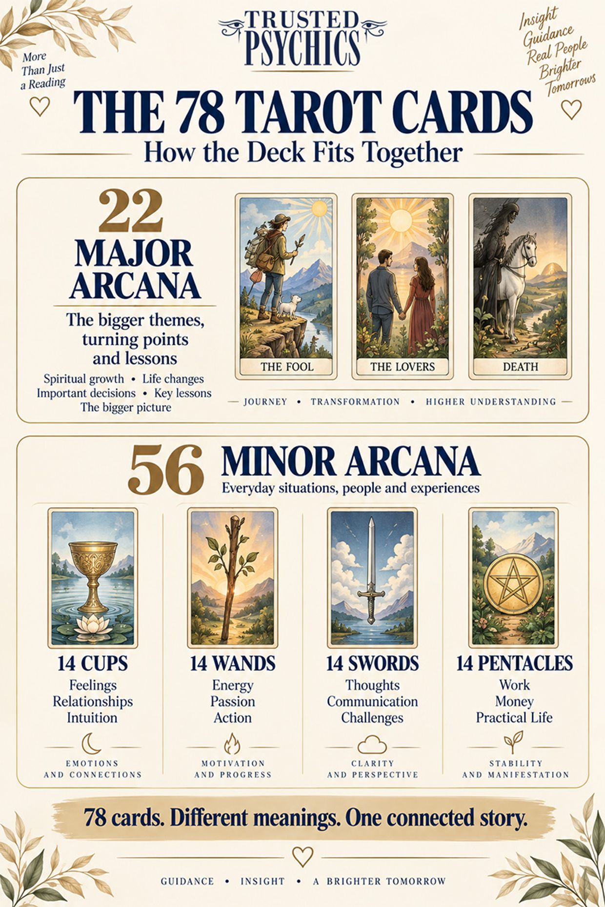 The 78 Tarot Cards - How the Deck Fits Together