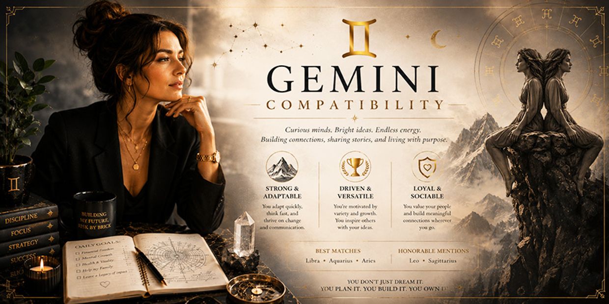 Who Is Gemini Most Compatible With in Love and Relationships? Gemini Compatibility Infographic