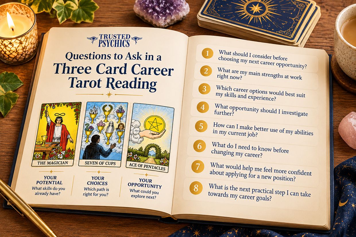 Questions to Ask in A Three Card Career Tarot Reading.