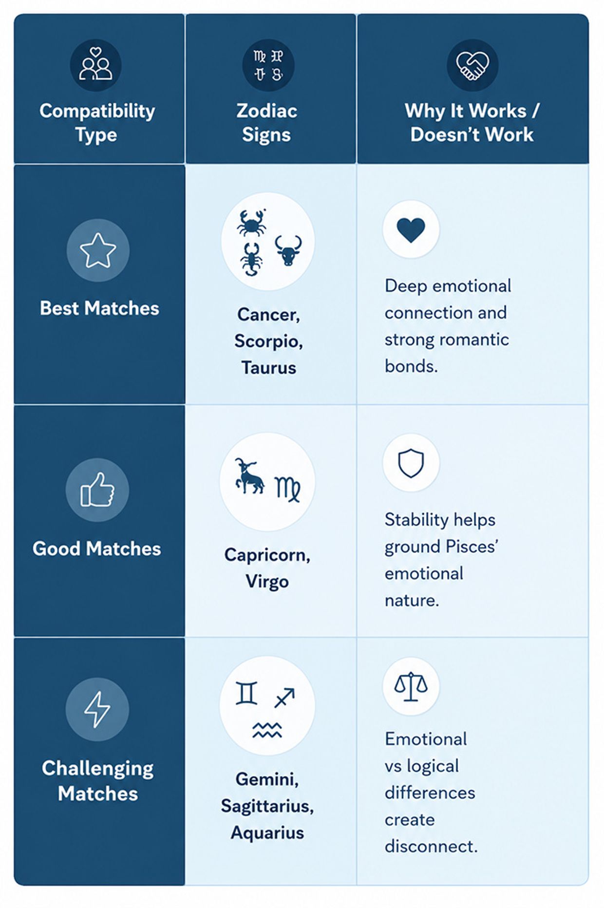 Pisces Personality Traits -  Pisces Compatibility: Best & Worst Matches