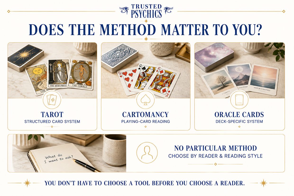 Psychic or Medium for Love? Which Reading Should You Choose? Does The Method Matter To You?