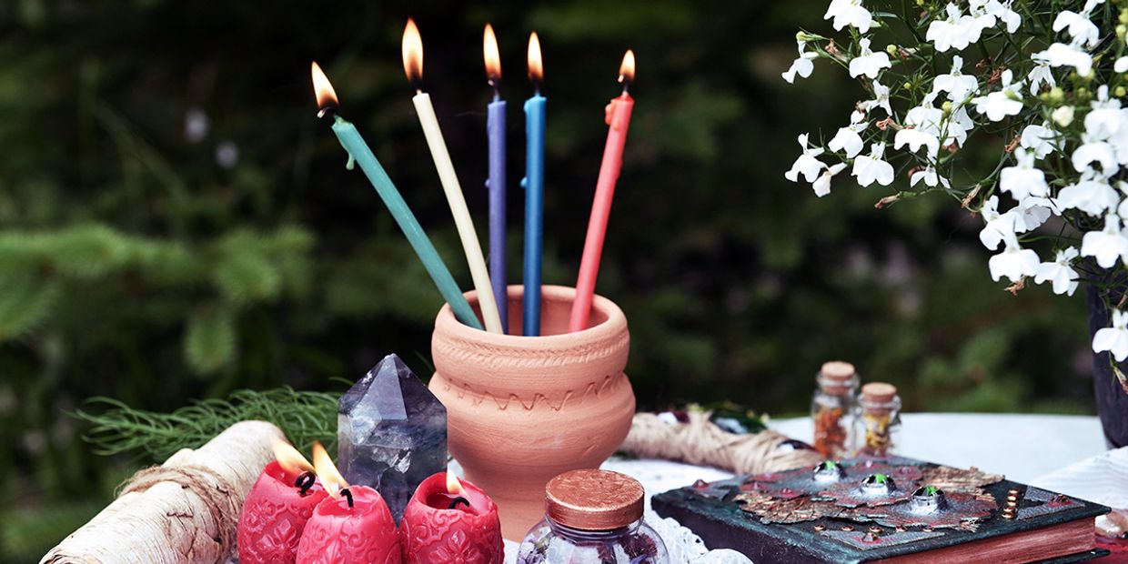 Magic Candles on a table