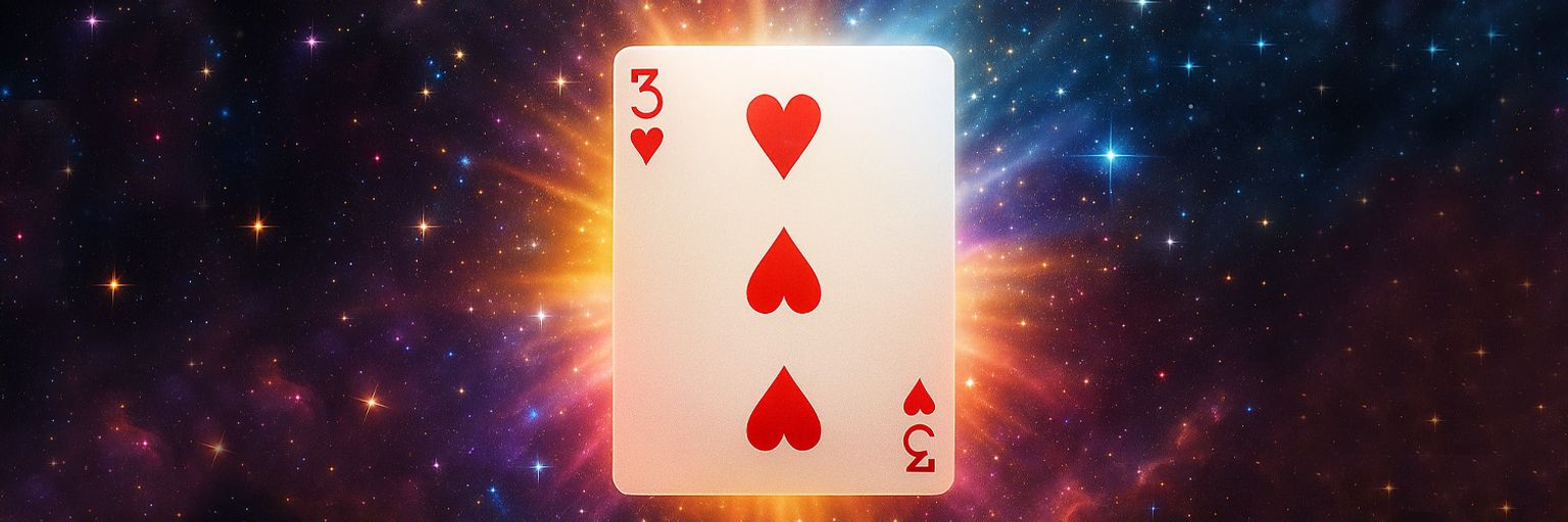 3 of Hearts Cartomancy Meaning