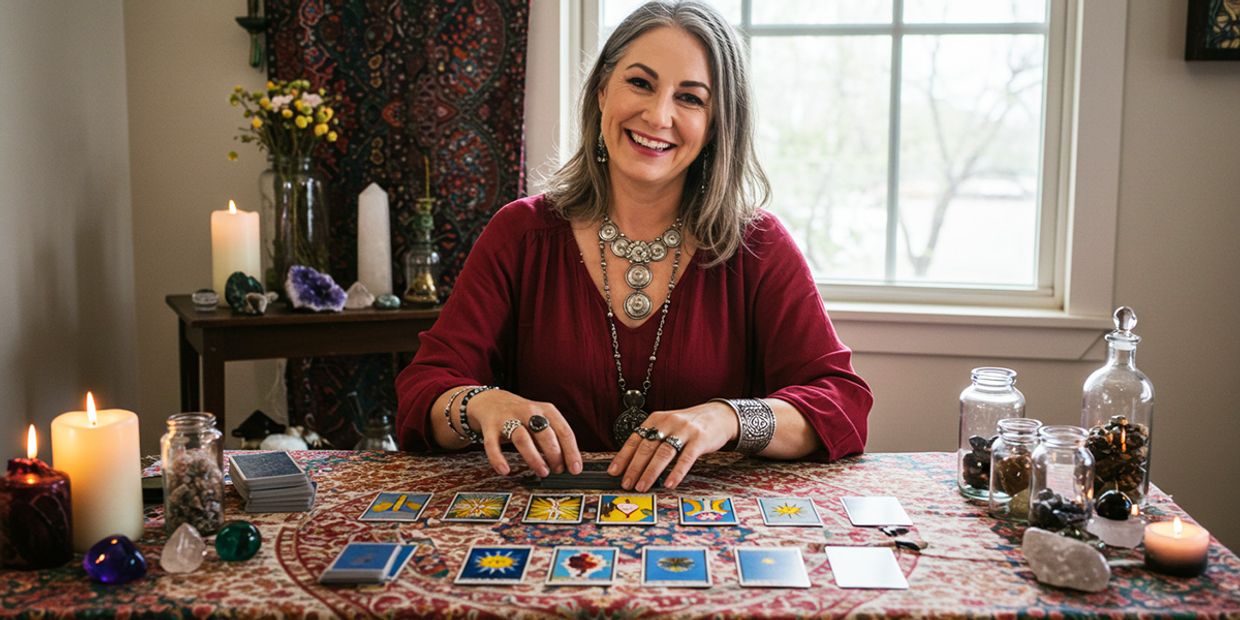 3 of Hearts in a Love Reading and Its Meaning - A female tarot card reader