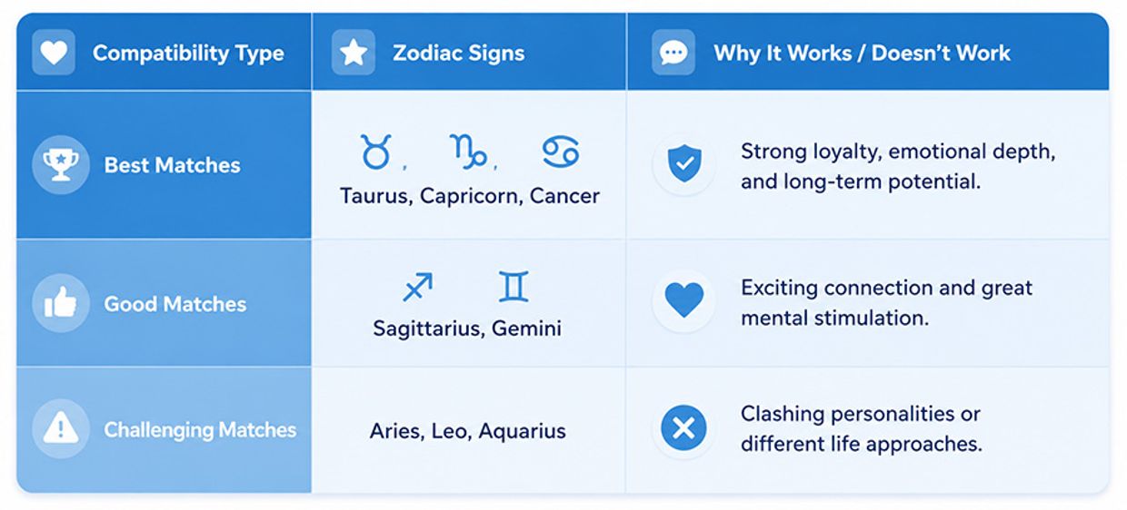 Virgo Compatibility Guide: Who Is Virgo Compatible With? Virgo Compatibility: Best & Worst Matches